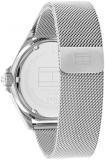 Tommy Hilfiger Analogue Quartz Watch for Men with Silver Stainless Steel Mesh Bracelet - 1792037