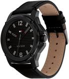 Tommy Hilfiger Analogue Quartz Watch for Men with Black Leather Strap - 1710485