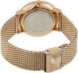Tommy Hilfiger Mens Multi dial Quartz Watch with Rose Gold Strap 1791506