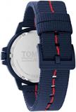 Tommy Hilfiger Jeans Analogue Quartz Watch for Men with Blue Ocean Plastic Textile Strap - 1791997