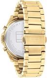 Tommy Hilfiger Analogue Multifunction Quartz Watch for Men with Gold Coloured Stainless Steel Bracelet - 1710447