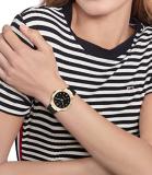 Tommy Hilfiger Analogue Quartz Watch for Women with Black Silicone Bracelet - 1782474