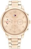 Tommy Hilfiger Analogue Multifunction Quartz Watch for Women with Carnation Gold Coloured Stainless Steel Bracelet - 1782526