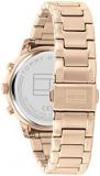 Tommy Hilfiger Analogue Multifunction Quartz Watch for Women with Carnation Gold Coloured Stainless Steel Bracelet - 1782526