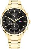 Tommy Hilfiger Analogue Multifunction Quartz Watch for Women with Gold Coloured Stainless Steel Bracelet - 1782423