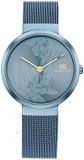 Tommy Hilfiger Analogue Quartz Watch for Women with Blue Stainless Steel Mesh Bracelet - 1782470