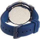 Tommy Hilfiger Analogue Quartz Watch for Men with Navy Blue Silicone Bracelet - 1791325