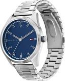 Tommy Hilfiger Analogue Quartz Watch for Men with Silver Stainless Steel Bracelet - 1710455