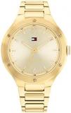 Tommy Hilfiger Analogue Quartz Watch for Women with Gold Coloured Stainless Steel Bracelet - 1782477