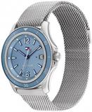 Tommy Hilfiger Analogue Quartz Watch for Women with Silver Stainless Steel Mesh Bracelet - 1782563