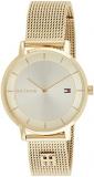 Tommy Hilfiger Analogue Quartz Watch for women with Stainless Steel mesh bracele...