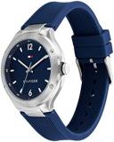 Tommy Hilfiger Analogue Quartz Watch for Women with Blue Silicone Bracelet - 1782472