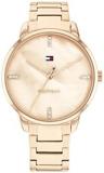 Tommy Hilfiger Analogue Quartz Watch for Women with Carnation Gold Coloured Stainless Steel Bracelet - 1782545