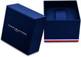 Tommy Hilfiger Analogue Quartz Watch for Men with Blue Leather Strap - 1710467