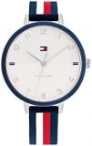 Tommy Hilfiger Analogue Quartz Watch for women with Multicolor Silicone or Lethe...