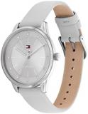 Tommy Hilfiger Analogue Quartz Watch for Women with Grey Leather Strap - 1782542