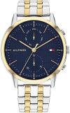 Tommy Hilfiger Analogue Multifunction Quartz Watch for Men with Two-Tone Stainless Steel Bracelet - 1710432