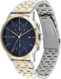 Tommy Hilfiger Analogue Multifunction Quartz Watch for Men with Two-Tone Stainless Steel Bracelet - 1710432