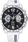 Tommy Hilfiger Unisex-Adult Multi dial Quartz Watch with Silicone Strap 1791475