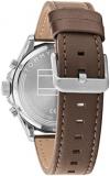 Tommy Hilfiger Analogue Multifunction Quartz Watch for Men with Dark Brown Leather Strap - 1792003