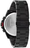 Tommy Hilfiger Analogue Multifunction Quartz Watch for Men with Black Stainless Steel Bracelet - 1792030