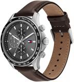 Tommy Hilfiger Analogue Multifunction Quartz Watch for Men with Light Brown Leather Strap - 1792015