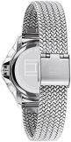 Tommy Hilfiger Analogue Quartz Watch for Women with Silver Stainless Steel Mesh Bracelet - 1782355