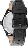 Tommy Hilfiger Automatic Watch for Men with Black Leather Strap - 1791887