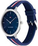 Tommy Hilfiger Analogue Quartz Watch for Women with Red Silicone Bracelet - 1782499