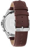 Tommy Hilfiger Analogue Multifunction Quartz Watch for Men with Brown Leather Strap - 1791965