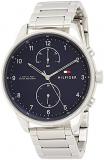 Tommy Hilfiger Analogue Multifunction Quartz Watch for Men with Silver Stainless Steel Bracelet - 1791575