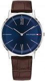 Tommy Hilfiger Analogue Quartz Watch for Men with Brown Leather Strap - 1791514