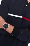 Tommy Hilfiger Analogue Multifunction Quartz Watch for Men with Red Silicone Bracelet - 1710490