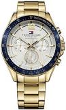 Tommy Hilfiger Analogue Multifunction Quartz Watch for Men with Gold Coloured Stainless Steel Bracelet - 1791121