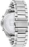 Tommy Hilfiger Analogue Multifunction Quartz Watch for Men with Silver Stainless Steel Bracelet - 1710448