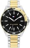 Tommy Hilfiger Analogue Quartz Watch for Men with Two-Tone Stainless Steel Brace...