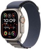 Apple Watch Ultra 2 [GPS + Cellular 49mm] Smartwatch with Rugged Titanium Case & Blue Alpine Loop Medium. Fitness Tracker, Precision GPS, Action Button, Extra-Long Battery Life