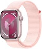 Apple Watch Series 9 [GPS 45mm] Smartwatch with Pink Aluminum Case with Light Pi...