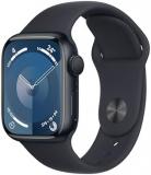 Apple Watch Series 9 [GPS 41mm] Smartwatch with Midnight Aluminum Case with Midnight Sport Band M/L. Fitness Tracker, Blood Oxygen & ECG Apps, Always-On Retina Display, Water Resistant