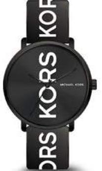 Michael Kors MK2828 Charley Three-Hand Black Dial Black Silicone Band Women's Watch