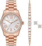 Michael Kors Women's Watch Lexington, Three Hand Movement, Stainless Steel with ...