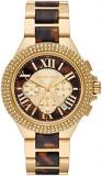 Michael Kors Watch for Women Camille, Chronograph movement, Stainless steel watc...