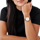 Michael Kors Women Analog Quartz Watch with Polyvinyl Chloride Strap MK1036
