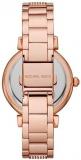 Michael Kors Watch for Women Abbey, Three Hand Movement, 36 mm Rose Gold Stainless Steel Case with a Stainless Steel Strap, MK4617