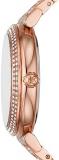 Michael Kors Watch for Women Abbey, Three Hand Movement, 36 mm Rose Gold Stainless Steel Case with a Stainless Steel Strap, MK4617