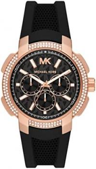 Michael Kors Women's Sidney Stainless Steel Quartz Watch with Silicone Strap