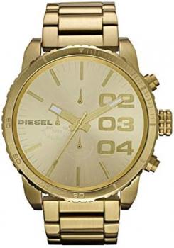 Diesel Watch for Men Double Down, Three Hand Movement, 44mm Red Rubber case with a Silicone Strap, DZ1440