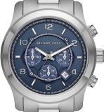 Michael Kors Watch for Men Runway Quartz/Chrono movement 45mm case size with a Stainless Steel strap MK9105