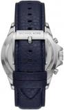Michael Kors Watch for Men Everest Quartz/Chrono movement 45mm case size with a Leather strap MK9091