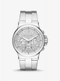 Michael Kors - Oversized Dylan Pave Silver-Tone Watch